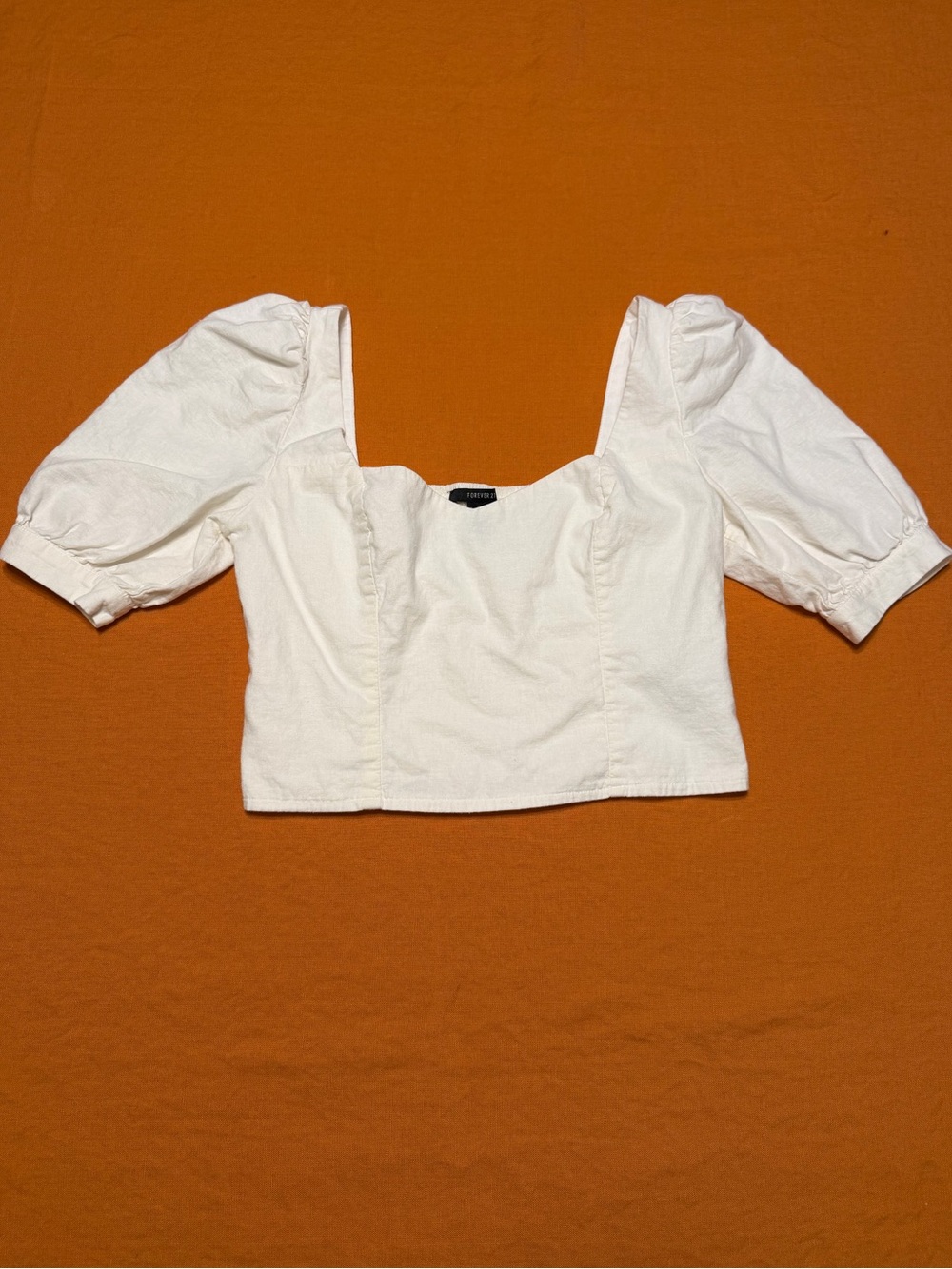 Cottagecore corset puff sleeve cropped blouse with shirred back renaissance fair